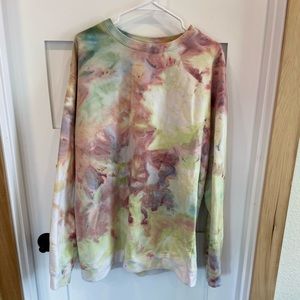 Funky tie-dye sweater